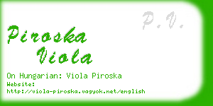 piroska viola business card
